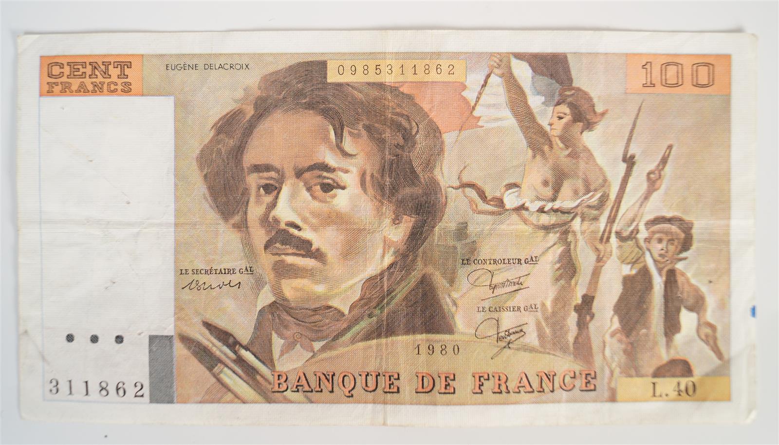 27 Billets France 100 Francs Delacroix 1980 S ries A 39 A 40 A 41 27-billets-france-100-francs-delacroix-1980-s-ries-a-39-a-40-a-41