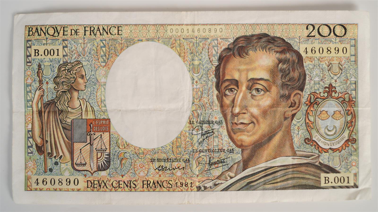 42 Billets France 200 Francs Montesquieu 1981 S ries A 007 2 X B 42-billets-france-200-francs-montesquieu-1981-s-ries-a-007-2-x-b