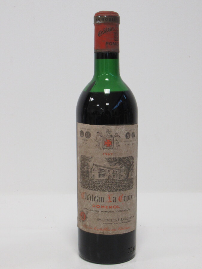 1 Blle Ch La Croix Pomerol 1967 Et Fanée Et Tachée N Mi épaule