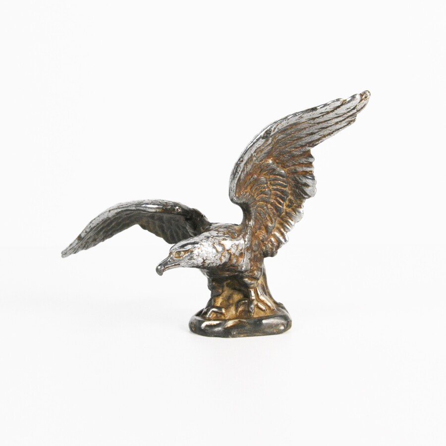 Emblème Aigle 3D Pour Capot De Voiture - Décoration Métal Argenté Pour Voiture, Moto, SUV (taille : 8,7 X 8 X 6,3 Cm)